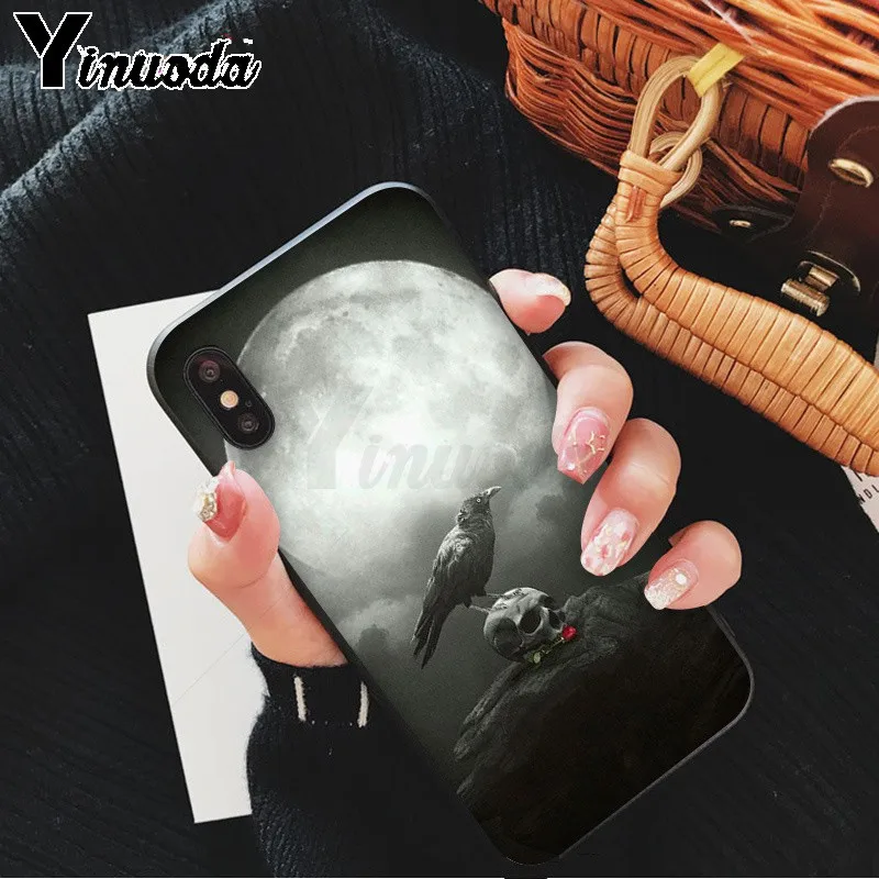 Чехол Yinuoda Crow для iPhone 8 7 6 6S Plus 5 5S SE XR X XS MAX | Мобильные телефоны и аксессуары