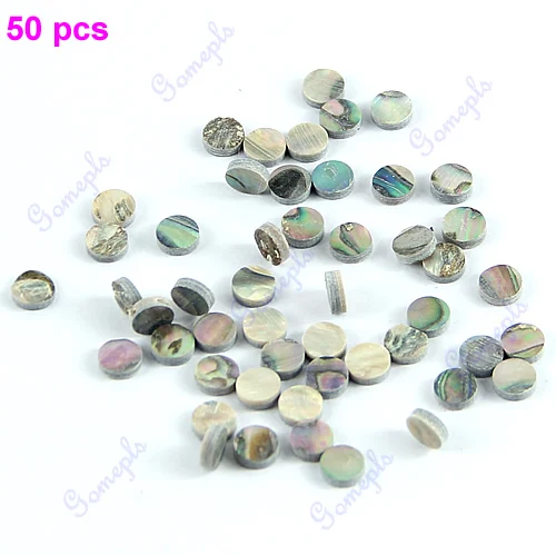 

50 Pieces 6mm Colorful Abalone Inlay Material Dots Guitar Parts