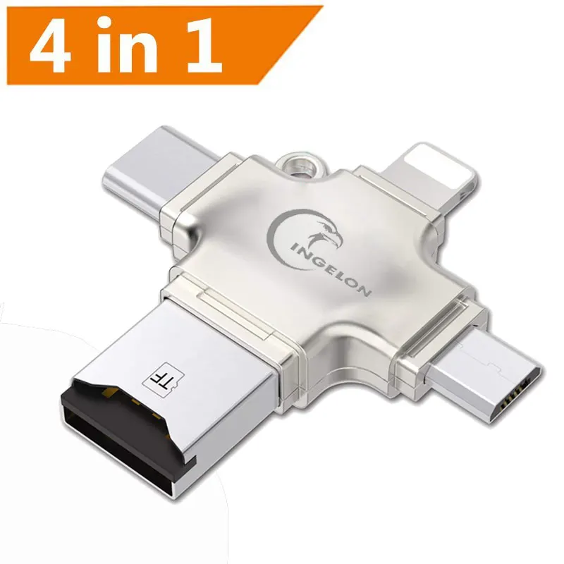 Micro sd кард-ридер OTG аксессуары для ноутбуков кард-ридер адаптер USB C Тип C компьютер USB мини-адаптер 4 в 1 micro sd