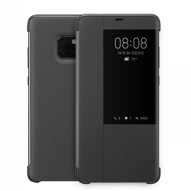 Роскошный флип-чехол из искусственной кожи с окошком для просмотра Huawei Mate 20 Pro 20X