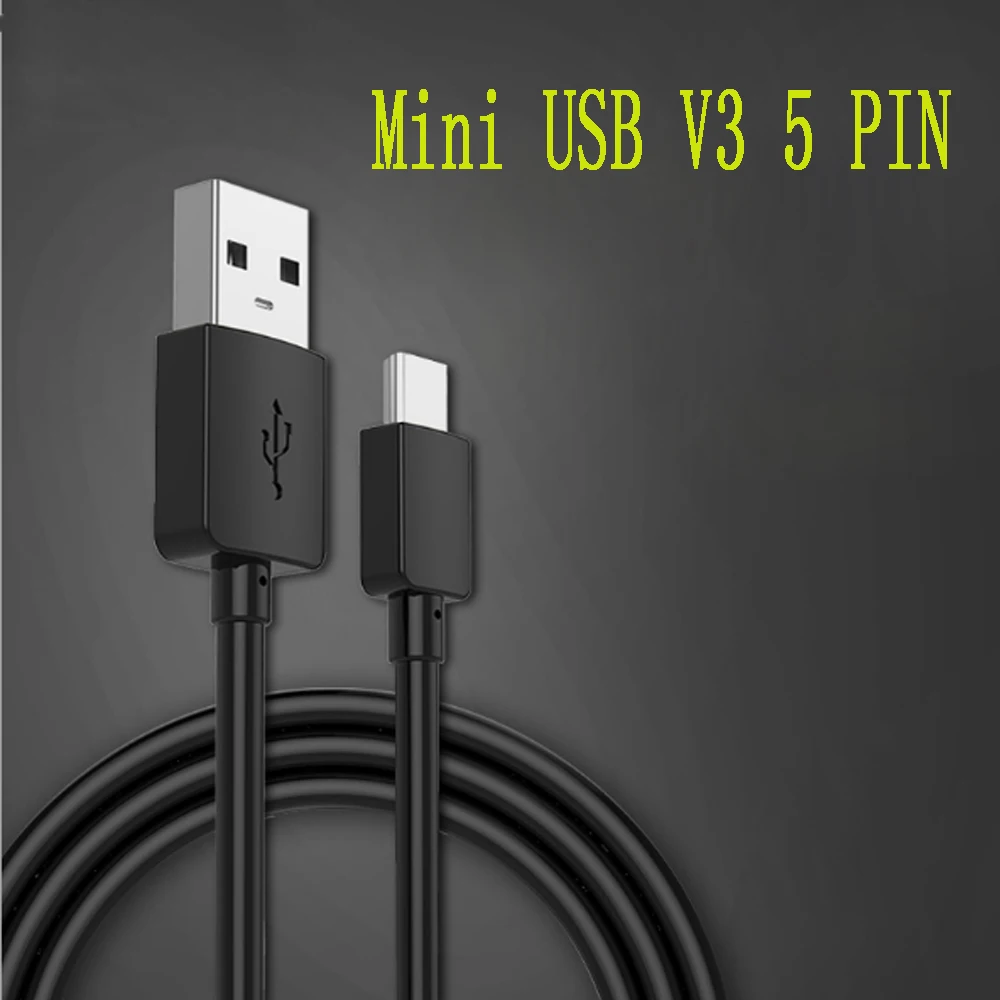 

10pcs USB 2.0 A male to Mini USB V3 5 PIN 5P Sync data charging charger cables For MP3 MP4 Digital Cameras