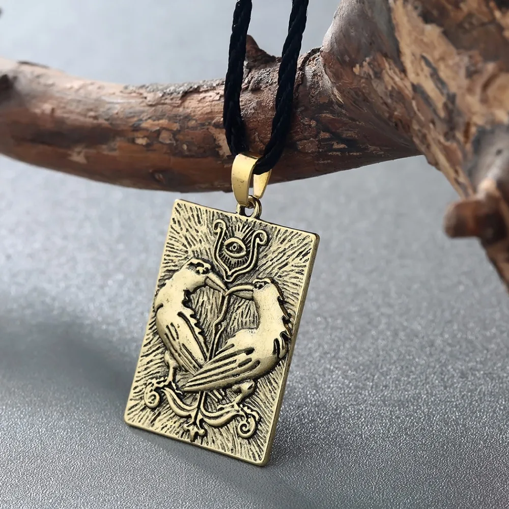 Женское Ожерелье Valknut подвеска в виде птицы животного мужское ожерелье стиле