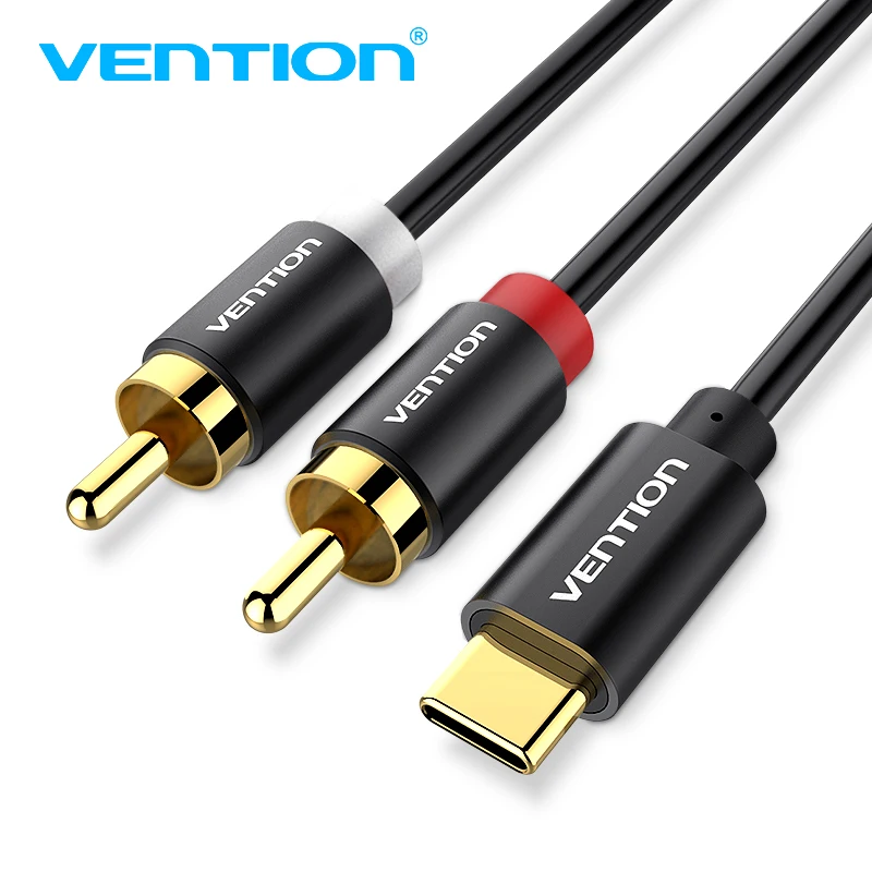 Аудиокабель USB C RCA кабель типа на 2 КАБЕЛЬ 2rca Jack для iPhone Sumsung Xiaomi колонок домашнего