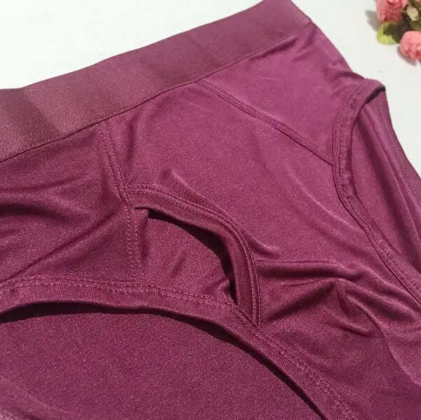1 PC 100% Pure Silk Knit Men's Underwear Briefs Size L XL 2XL 3XL SG105 | Мужская одежда