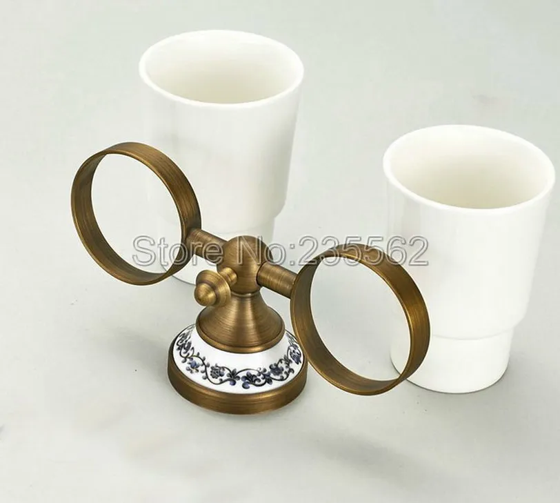 Античная матовая латунная фарфоровая основа аксессуары для ванной комнаты