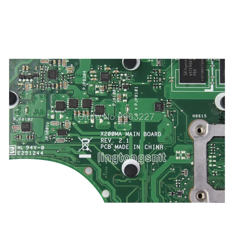 X200MA материнская плата N2815/N2830 REV2.1 2G память для ASUS X200M материнская плата для ноутбука X200MA материнская плата X200MA материнская плата