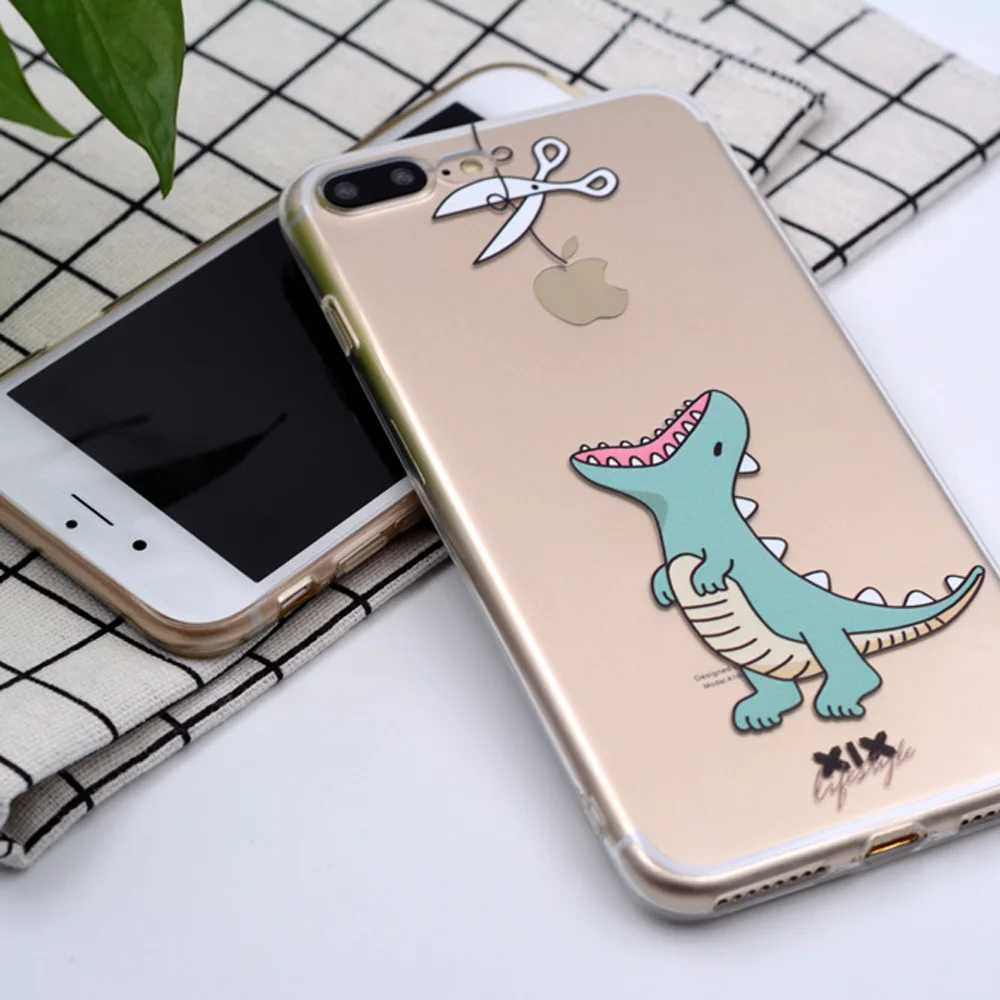 Чехол для iPhone 11 Pro чехол телефона 5 дюймов 6 6S 7 8 Plus X XS Max Симпатичный Динозавр
