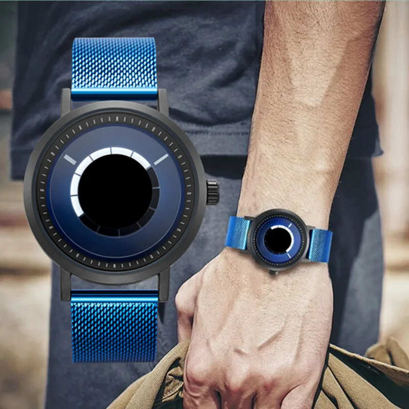 Reloj Hombre SINOBI Мужские новые уникальные вращающиеся креативные часы мужские