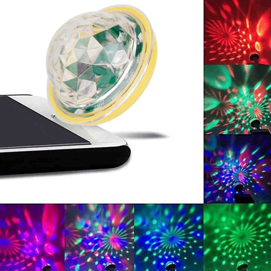 USB светильник-гаджет USB мини светодиодный RGB диско-сценический светильник вечерние Клубные DJ KTV Рождественский волшебный телефон шар лампа гаджеты Inteligentes светильник ing
