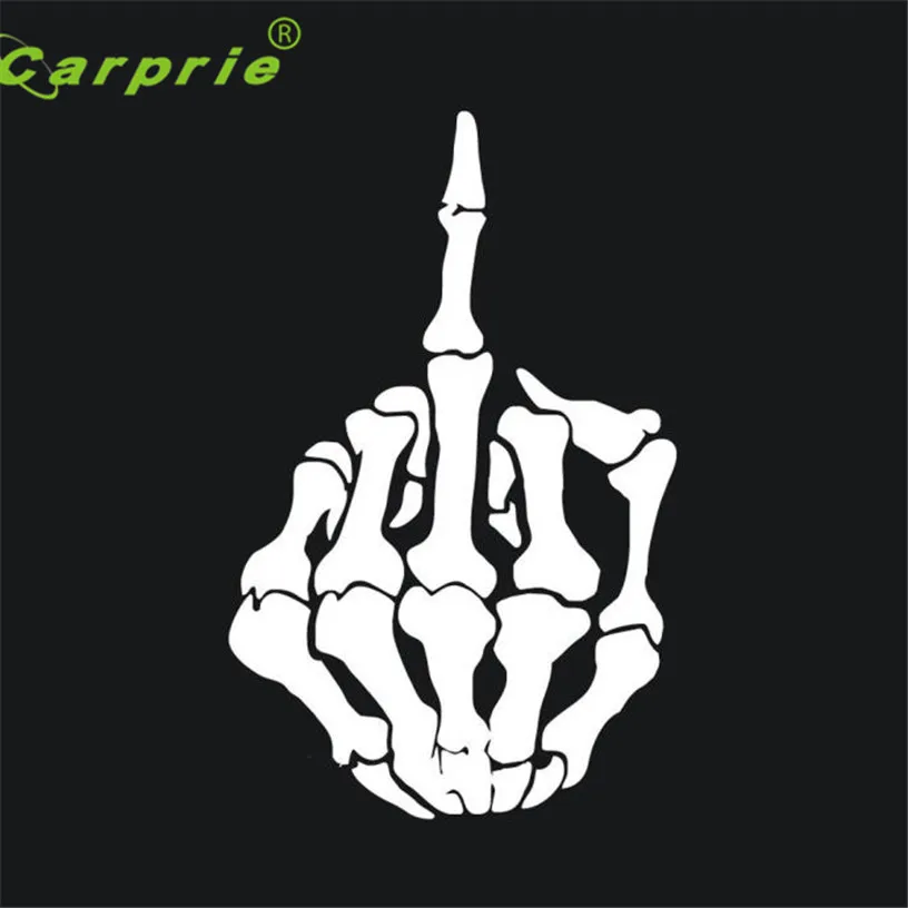 2019 Hot Selling Skull Middle Finger Car Stickers Window Decorative Sticker Funny Decal Gift Jul 5 | Автомобили и мотоциклы