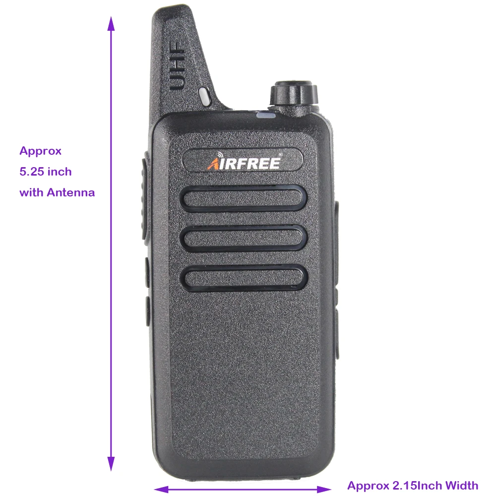 AIRFREE AP 100 UHF 400 470 MHz большой диапазон двухстороннее радио Профессиональный мини