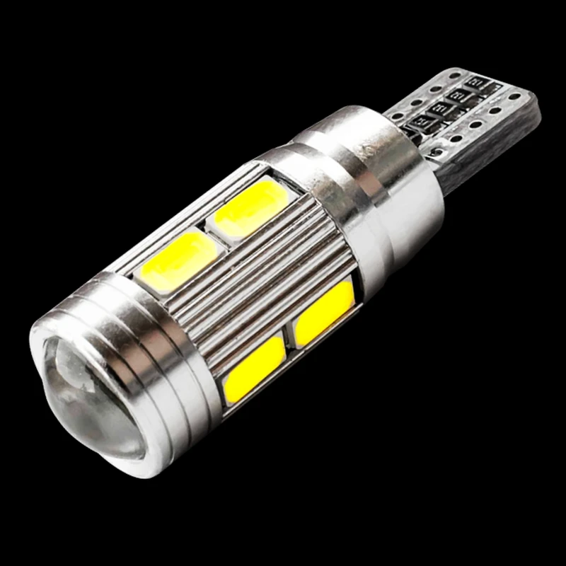 T10 10 SMD 5630 Светодиодные прожекторные линзы автомобильные Габаритные фонари W5W 501