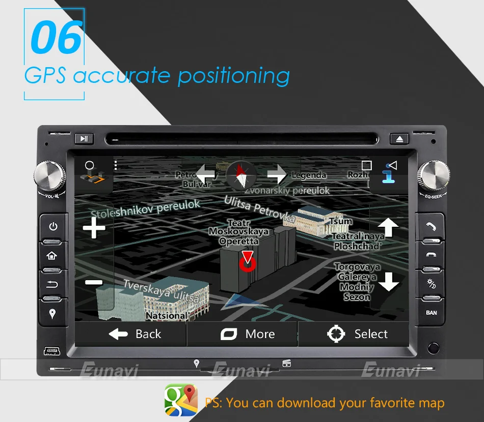 Eunavi 2 Din 7 ''Android 9,0 автомобильный dvd-плеер четырехъядерный gps радио для VW/Volkswagen/PASSAT/B5/MK5/GOLF/POLO/TRANSPORTER стерео BT