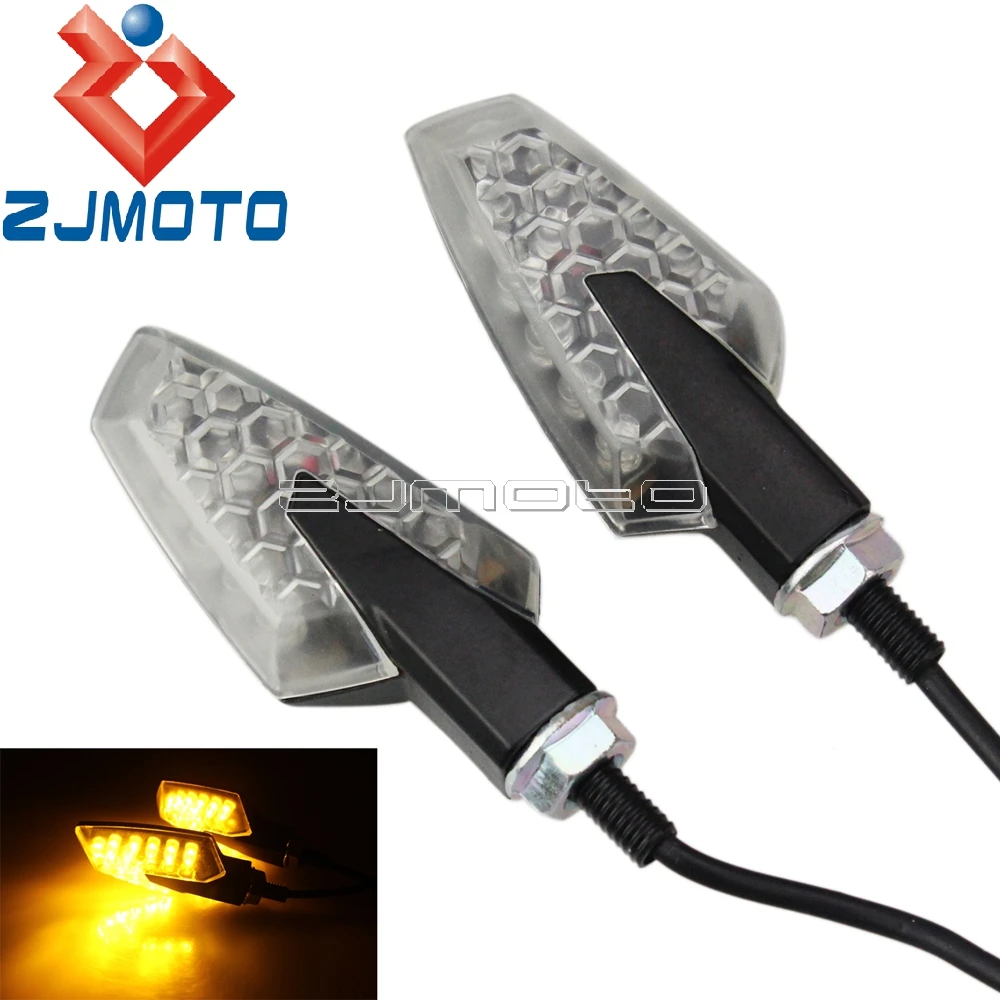 

Motorcycle LED Turn Signals Lights Lamp Indicators Blinker Flashers For Ducati Honda Yamaha Suzuki Kawasaki CB FZ GSX ZX