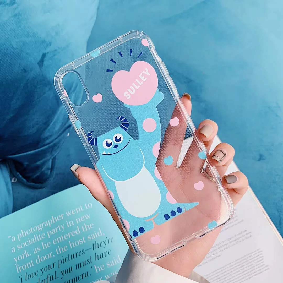 Classic cartoon mike sulley phone case for iphone 6 6s 8 7 plus x xs max xr lovely clear Alien soft tpu Cover Fundas |