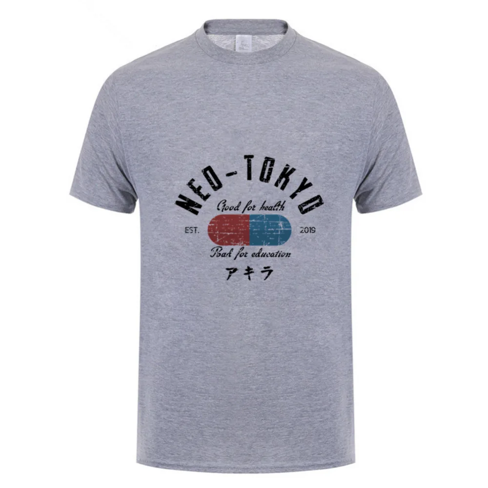 Лидер продаж Мужская футболка с коротким рукавом летняя японским аниме Акира