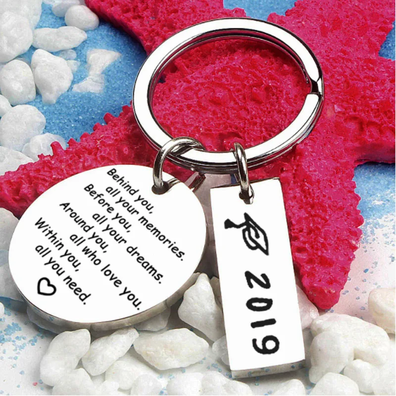 Fashion Graduation Season Gift Keychain Positive Energy Jewelry for Classmate Anniversary | Украшения и аксессуары