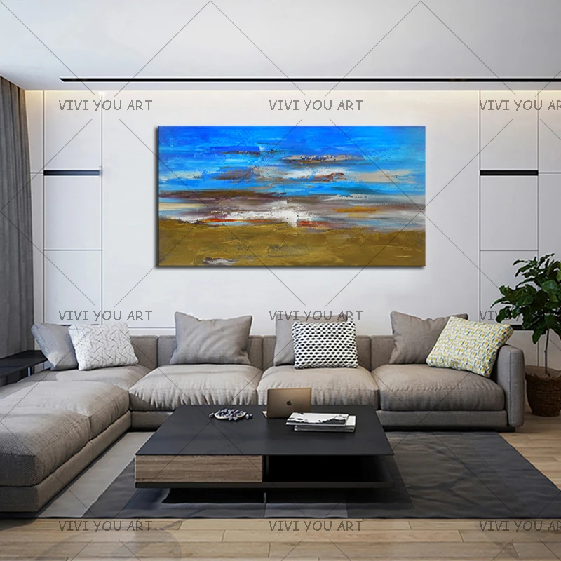 Ручная работа абстрактные картины маслом палитра нож толстый художественный