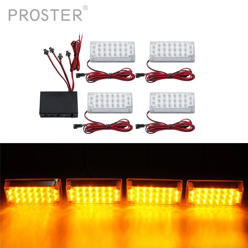 4X22 светодиодный супер яркий боковой стробоскоп габаритные огни 3 режима машинка