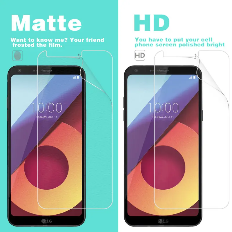 Антибликовая матовая пленка для LG Q6 X220G HD прозрачный глянцевый защитный чехол