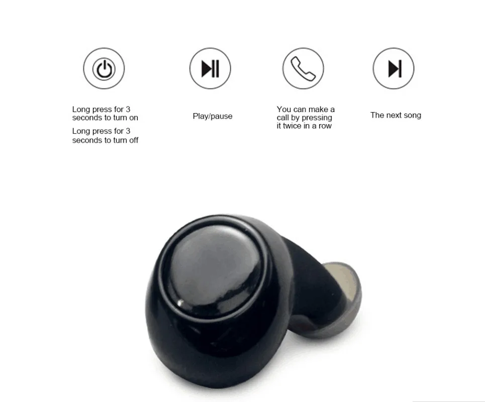 AZN новейшая беспроводная водонепроницаемая Bluetooth гарнитура S2 Mini TWS с магнитной
