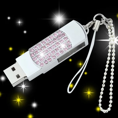 Вращающийся ювелирный подарок для девочек креативный Usb флеш-накопитель флешка 64