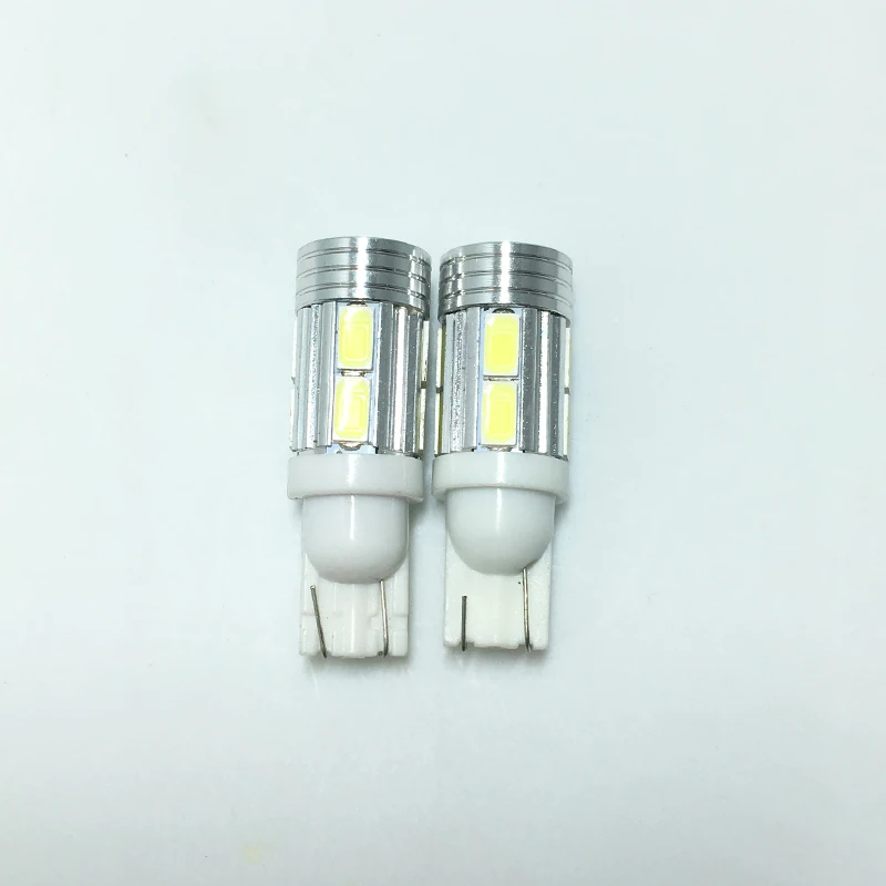 10 шт. большая акция T10 W16W 921 5630 SMD 10Led 6000K белый проектор Лен Автомобильный задний