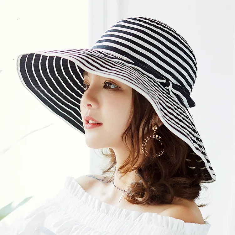 Сезон: весна–лето шляпа Для женщин ткань Лук широкими полями для Панама пляж