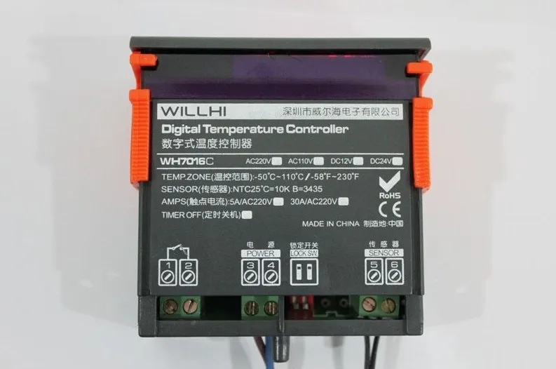 Цифровой регулятор температуры 12 В контроллер термостата устройство контроля