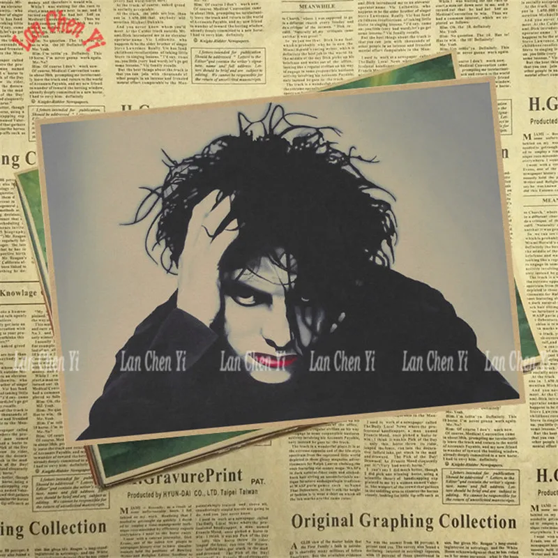 Армейский зеленый The Cure Rock Band музыка крафт-бумага плакат гостиная столовая настенные декоративные картины - Цвет: Армейский зеленый