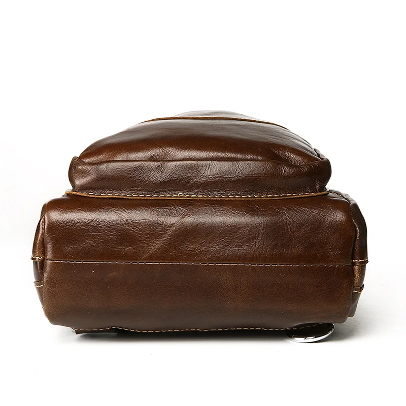 MVA лучшее качество мужская кожаная нагрудная сумка из воловьей кожи для модных