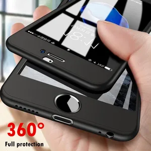 luxury 360 full protection phone case for iphone 6 6s xs max xr x coque case for iphone 6 12 7 8 plus case 5 5s 11 cover glass free global shipping
