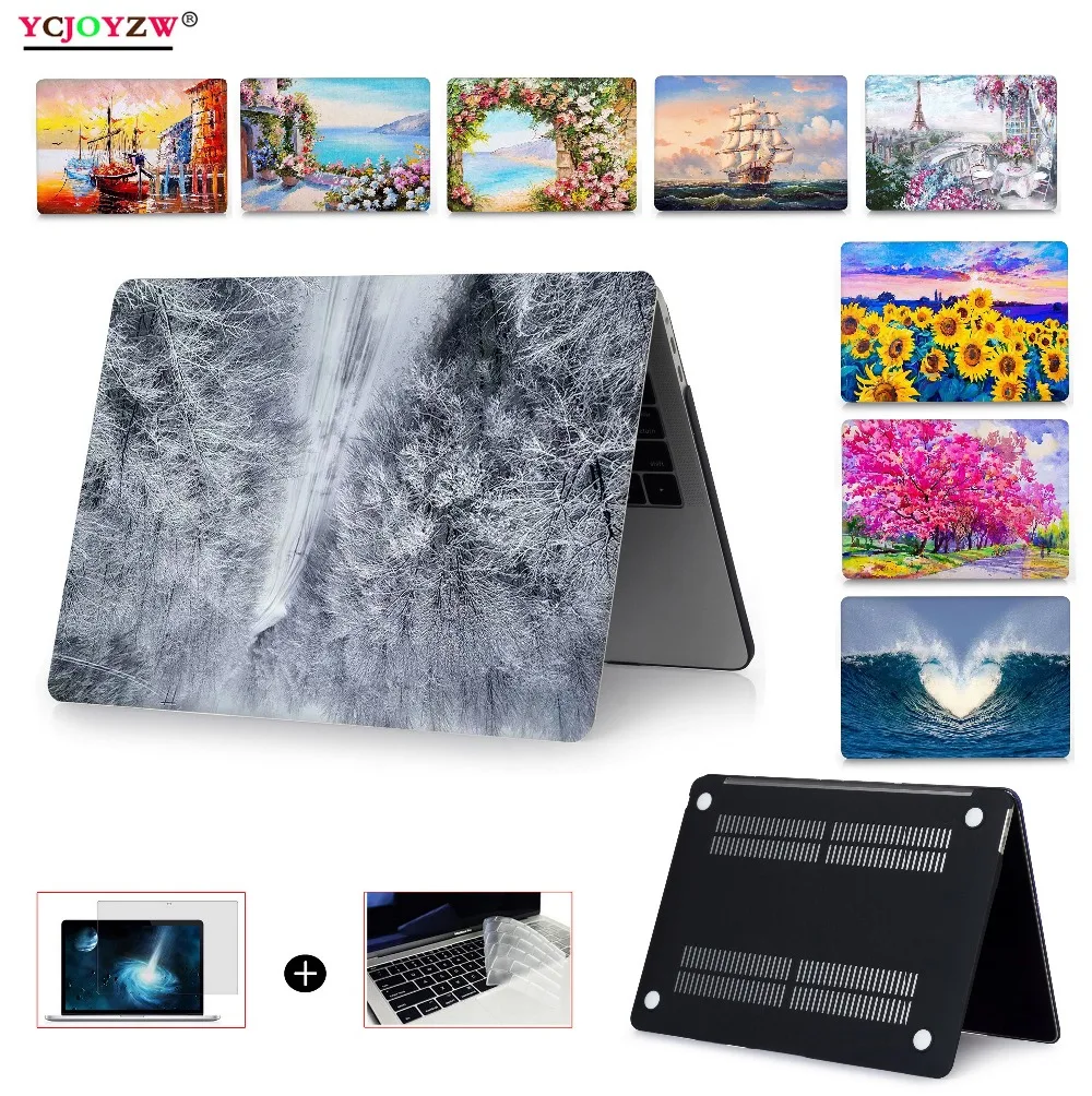 Чехол для ноутбука apple Macbook Air Pro Retina 11 12 13 1516 дюйма матовый чехол macbook 2020 New Touch Bar