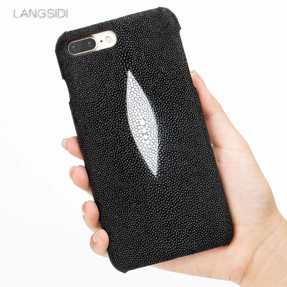 Роскошный кожаный чехол LANGSIDI для iphone X XR XS 11 pro MAX с жемчужинами и рыбками 8plus 6