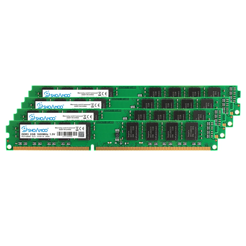 SNOAMOO оперативная память DDR3 для настольных ПК, 4 Гб (2x2 ГБ), 1600 МГц, 1333 МГц, 1,5 в от AliExpress WW