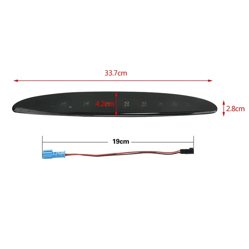 8 Led задний 3-й третий тормозной светильник лампа Дымчатая подходит для Mini Coo per R50 R53