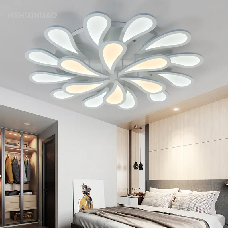Led circular acrylic dimming ceiling lamp flower-shaped living room dining bedroom Ceiling lights AC90-260V | Лампы и освещение