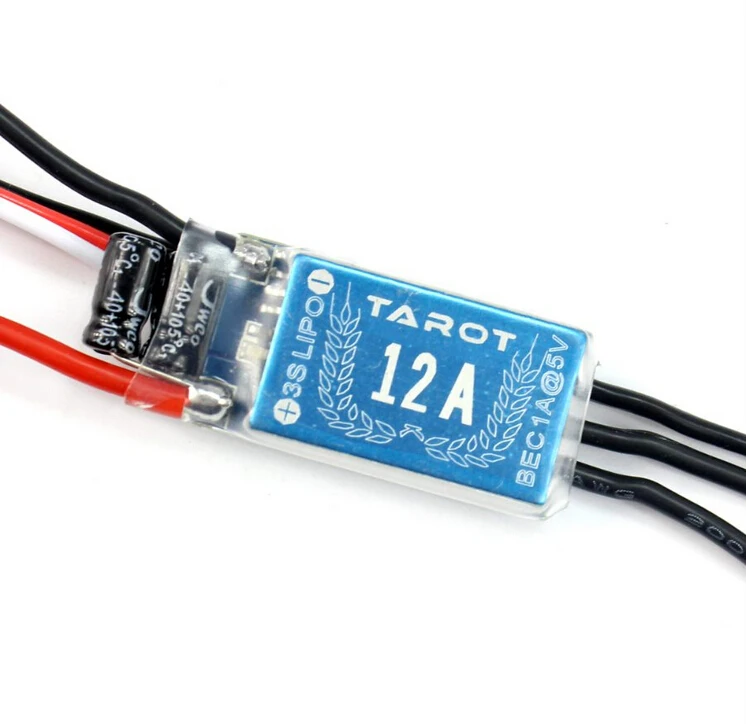 Электрический контроллер скорости Таро TL300G1 12A Mini ESC с BEC для летательных