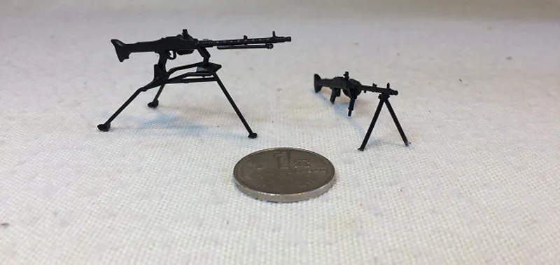 1:24 B M W R75 Вторая мировая война немцы Африканский корпус боковой трехколесный мотоцикл Военная Модель MG42 пулемет
