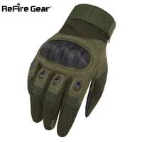 refire gear full finger military gloves men carbon hard knuckle swat combat tactical gloves anti skid protect airsoft army glove