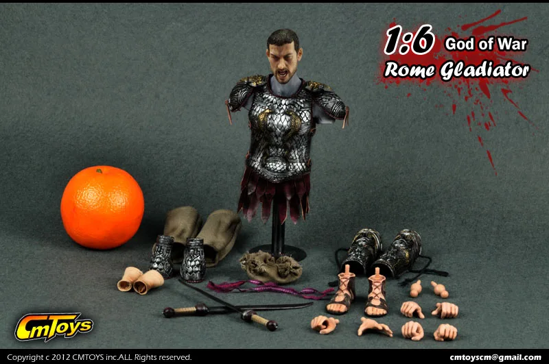 [ESTARTEK] CmToys H011 1/6 римские гладиаторы Spartacus God of War Warlord Edition Золотой Доспехи костюм набор для 1" Фигурка DIY