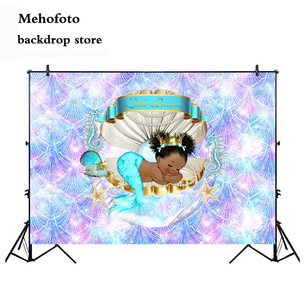 Mehofoto Новорожденные маленькие фоны принцессы для фотосъемки блестящие детские