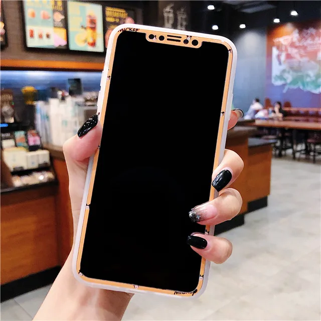 212 Защитное закаленное стекло для экрана iPhone XS Max XR X с мультяшным рисунком - Цвет: 212