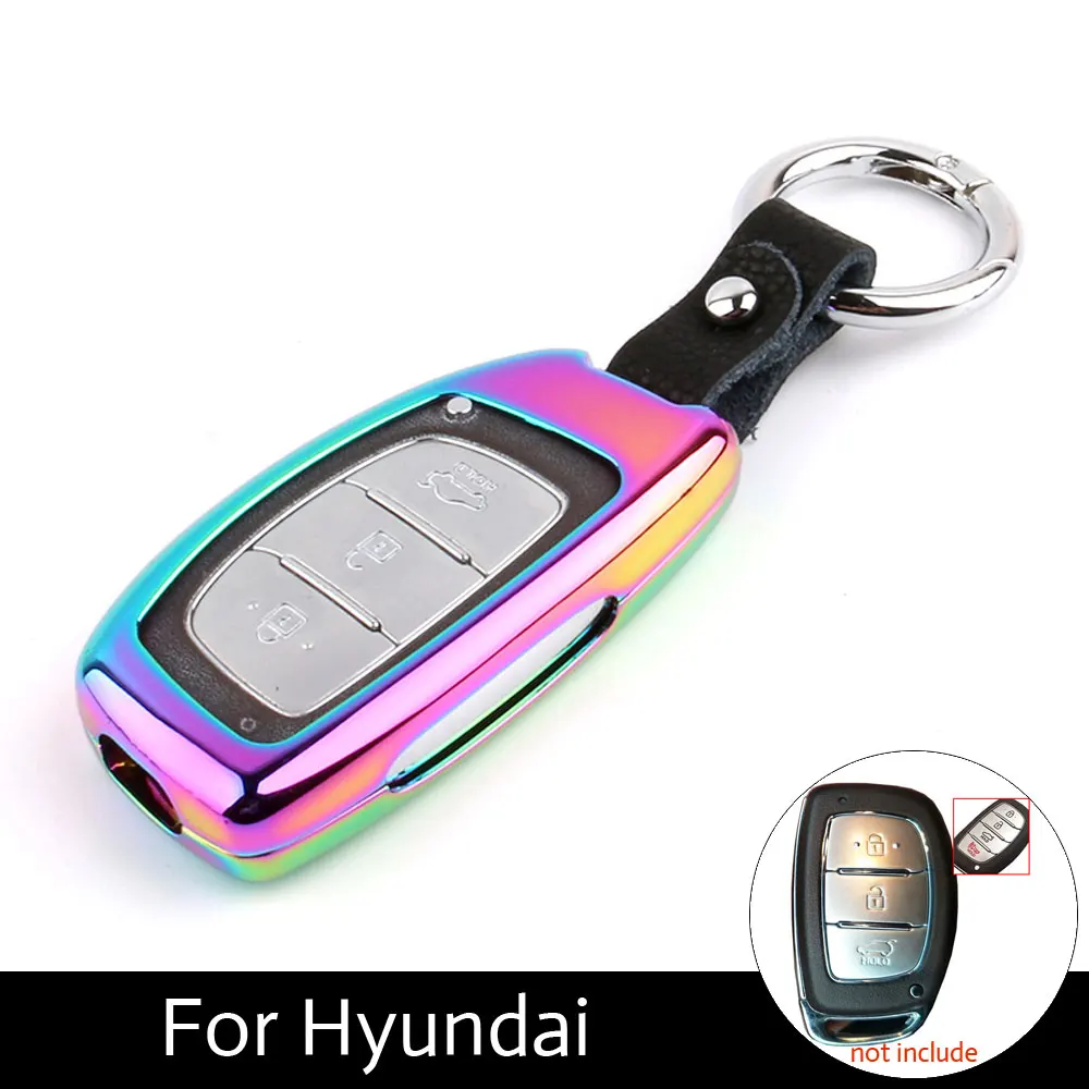 Цинковый сплав Smart Keyless дистанционного ключа оболочки чехол для hyundai Sonata Tucson Elantra
