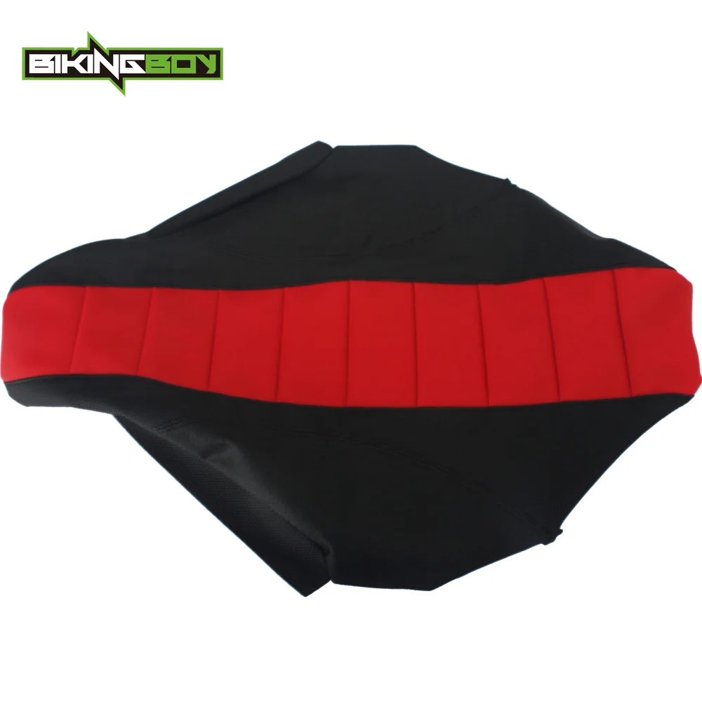 Ребристый Гриппер для мотокросса BIKINGBOY Red MX мягкий чехол Honda CRF 250R 450R CRF250R 2014 2017 CRF450R