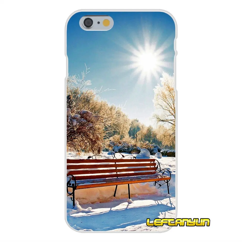 Зимние Снежинка Тонкий силиконовый чехол для iPhone X 4 4S 5 5S 5C SE 6 S 7 8