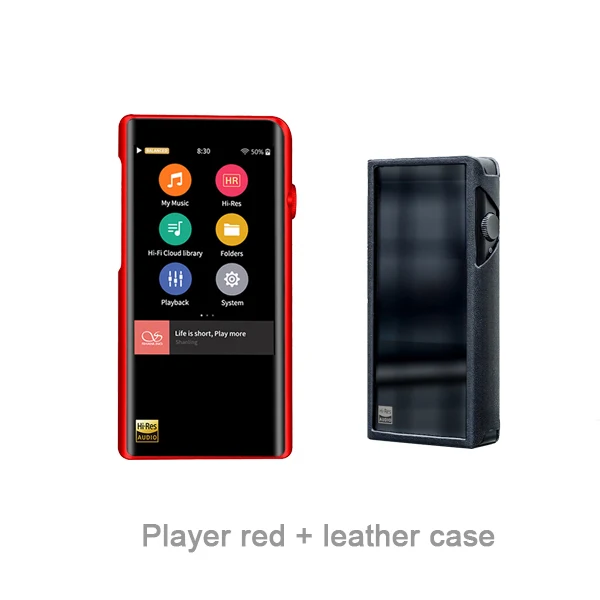 SHANLING M5s Портативный Hifi Цифровой музыкальный Mp3 плеер Bluetooth Hi res Lossless плеер с ЦАП Mp3 Flac DSD256 Mp 3 - Цвет: Player leather case