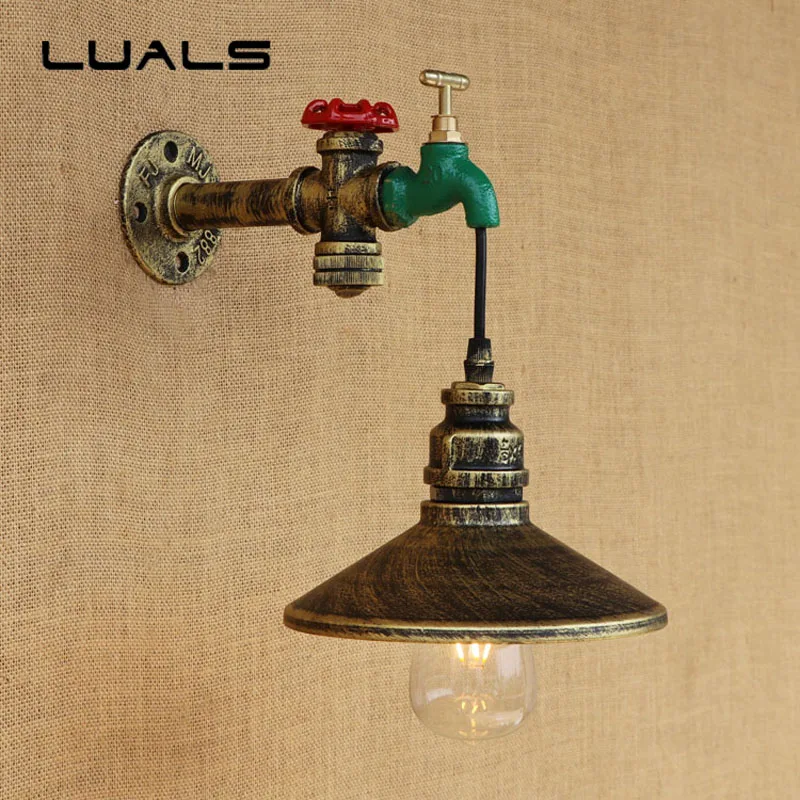 Лампа для труб в стиле лофт индивидуальный настенный светильник ретро с водяным