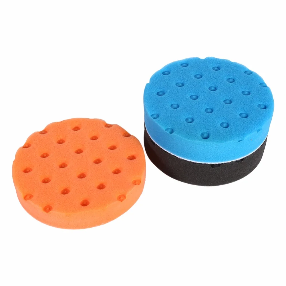 Губка Буфер Полировка для автомобиля 5 дюймов 125 мм 3 шт.|set sun|pad thermalset sauna |