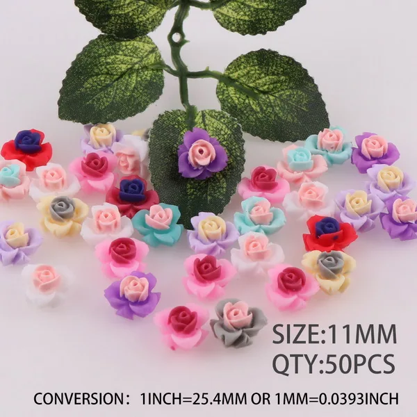 500pcs as photo 500 штук крошечные двойные Цвет с плоской задней частью 3D смолы цветок кабошоны Камея для серьги или браслет Diy Поиск - Цвет: 500pcs as photo
